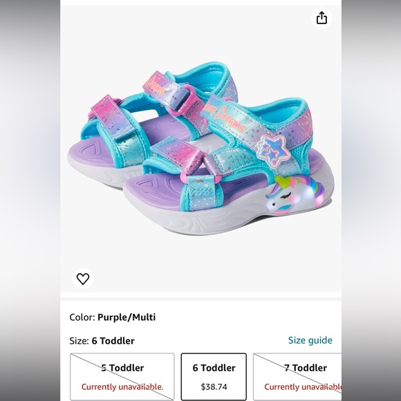 Skechers Unicorn dream toddler sandals - Picture 6 of 6
